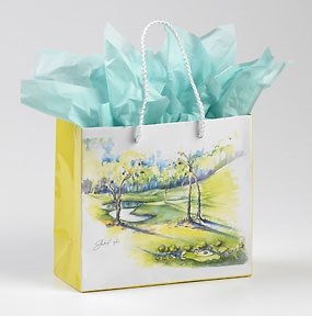 SMALL GOLF SCENE EURO TOTE